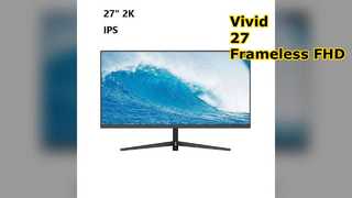 27 İnç Çerçevesiz FHD LED Monitör Canlı IPS