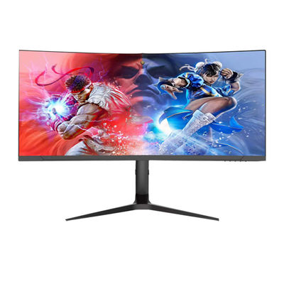 34 Inç Eğri Ekran Monitörleri IPS LCD Monitör 75hz 100hz Oyun Bilgisayar Monitörü