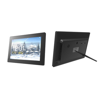 Özel 10.1 Inch Dijital Fotoğraf Çerçeveleri 1024 X 600 LCD Ekran Video Oyuncusu Dijital Fotoğraf Çerçeveleri