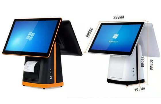 Yüksek Parlaklık 300cdm2 15.6 Inch Çift Ekranlı POS Makine